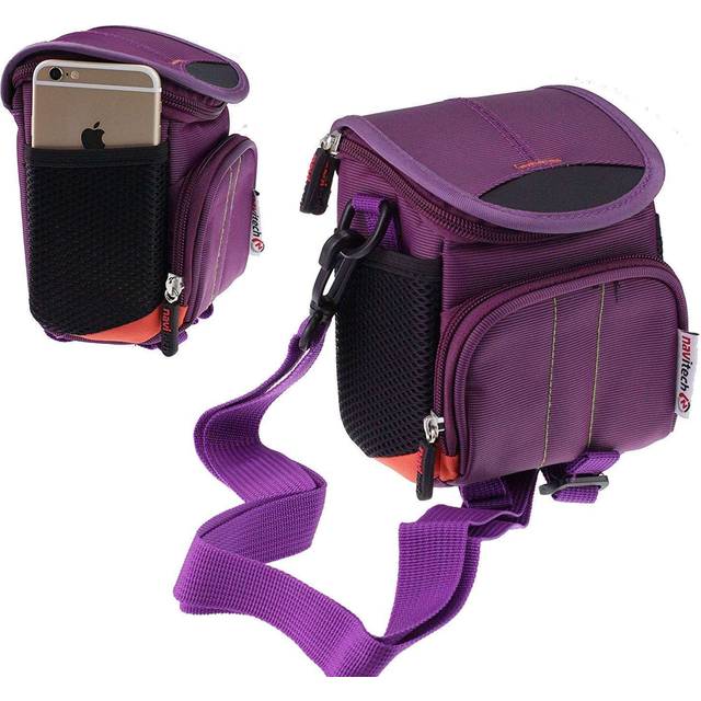 Navitech Purple Bag For The Panasonic Lumix Dmc-tz70eb-s