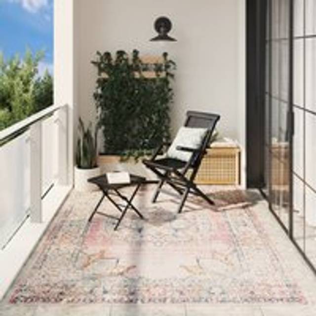 Rug ARBIZU Indoor and Outdoor Vintage Design 200x280 cm - Multi - Medium