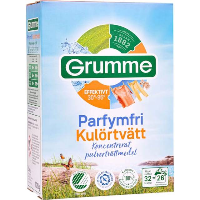Grumme Tvättmedel Kulörttvätt oparfymerad 1,12kg
