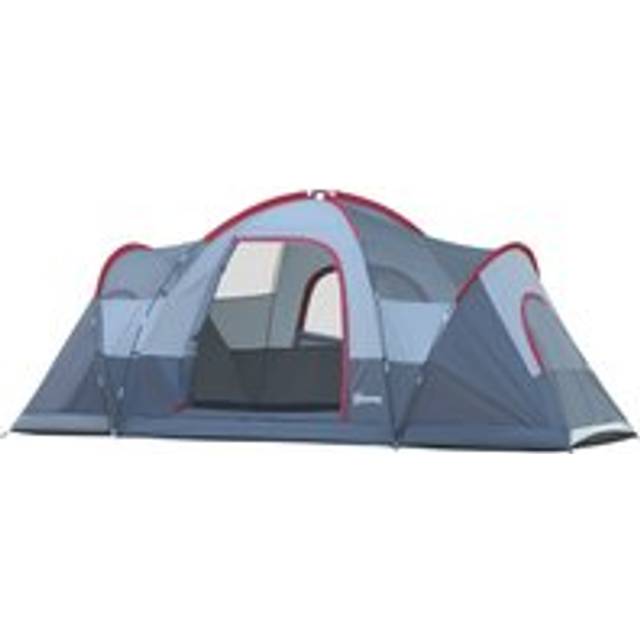 Fibreglass & Steel Frame 5/6 Person Lightweight Camping Tent Blue
