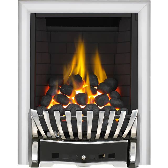 Focal Point Elegance Depth Manual Gas Fire - Chrome - Silver