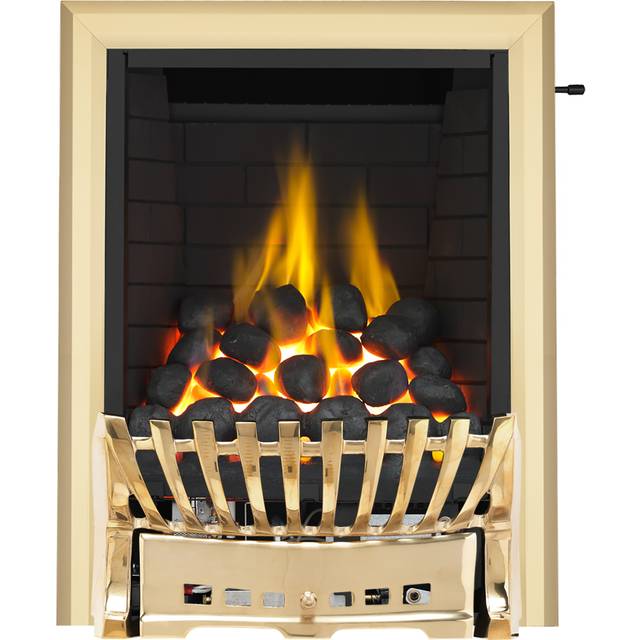 Focal Point Elegance Full Depth Slide Gas Fire - Brass - Gold