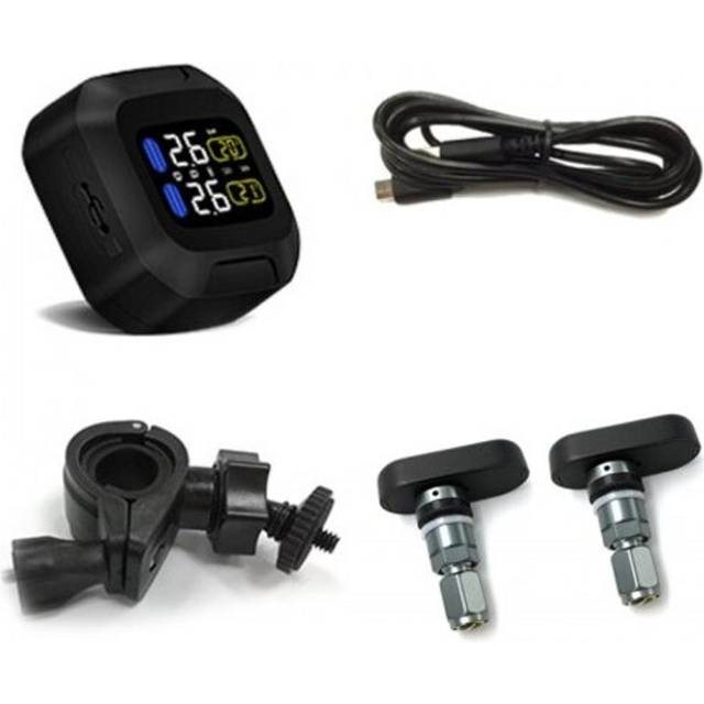 Careud M3 Th Wireless Tire Pressure Monitoring System Built In Sensor Set Black Tyre Accessories