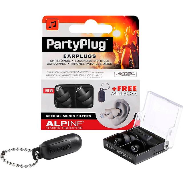 Alpine Hearing Protection Alpine PartyPlug Black Öronproppar 1 par