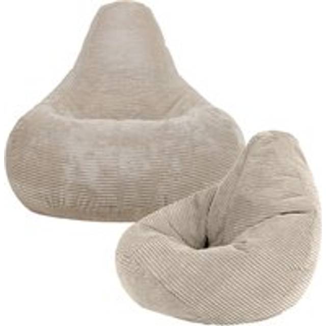 Dalton Kids Beanbag, Corduroy, Teal (2-Pack) - Beige - One Size