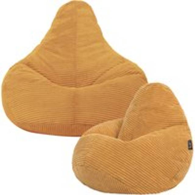 Dalton Kids Beanbag, Corduroy, Teal (2-Pack) - Yellow - One Size