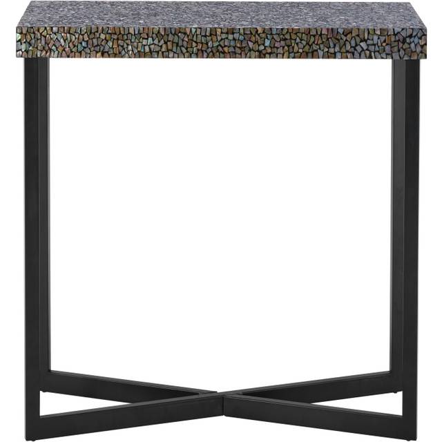 Stunning Mosaic Rectangular Console Table, Durable Sofa Table For Livingroom, Long Lasting Console Table - Black - One Size