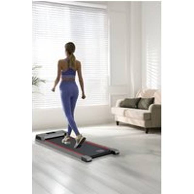 Under Desk Portable Walking Pad Treadmill Adjustable Speed Remote LED Display for Home Office Fitness Exercise Installation-Free - Pink - One Size