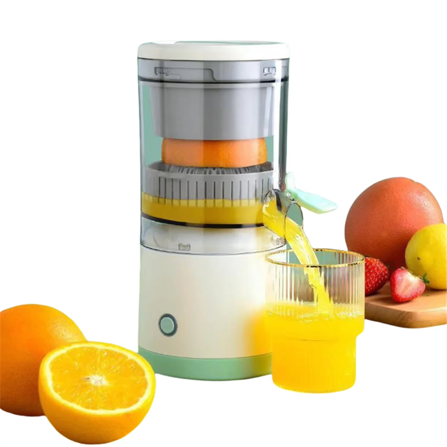 USB Rechargeable Electric Juicer- Portable Citrus Orange Lemon Squeezer with Juice Separator Kitchen Fruit Blender