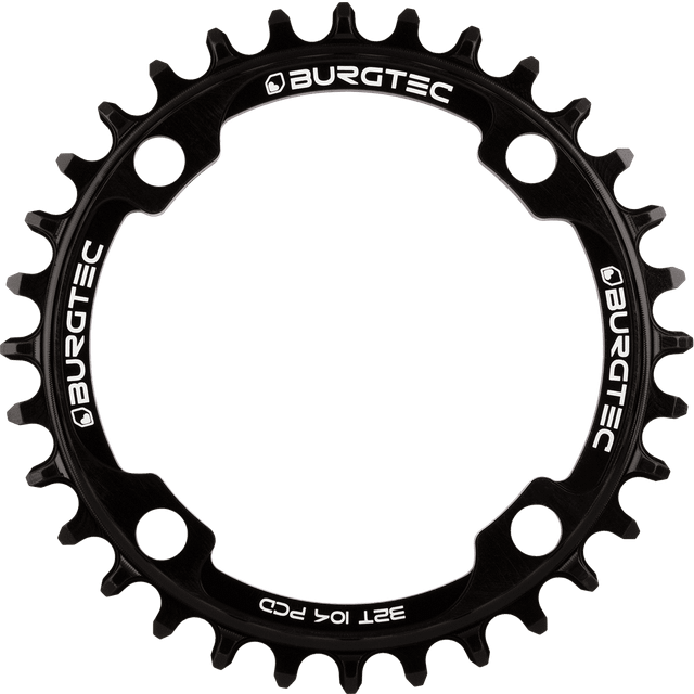 Burgtec ThickThin 104 BCD Chainring Black