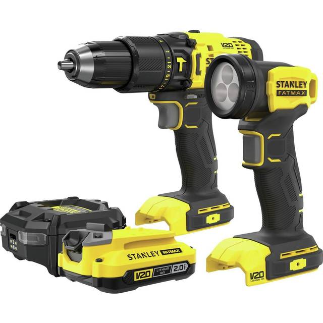 Stanley Fatmax 18V Hammer Drill With Torch Set