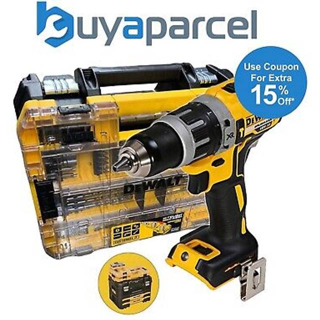 Dewalt - DCD796N 18v xr Brushless Compact Combi Hammer Drill + Tstak + 85PC Set