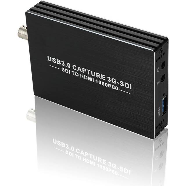 NKM006 3GSDI Video Capture Card USB3.0 HD 1080P Video Capture Box SDI till HDMI Adapter Converter svart
