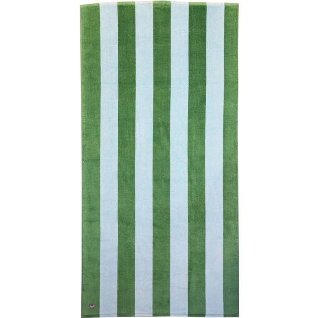Happy Stripe Frottéhandduk Grön
