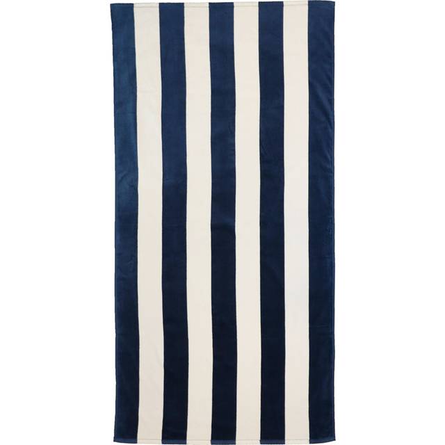 Happy Stripe Frottéhandduk Marin