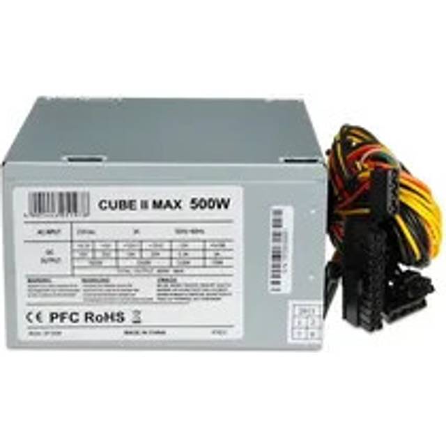 iBox Cube II Power Supply Unit 500 W 20 + 4 stift ATX ATX Silver