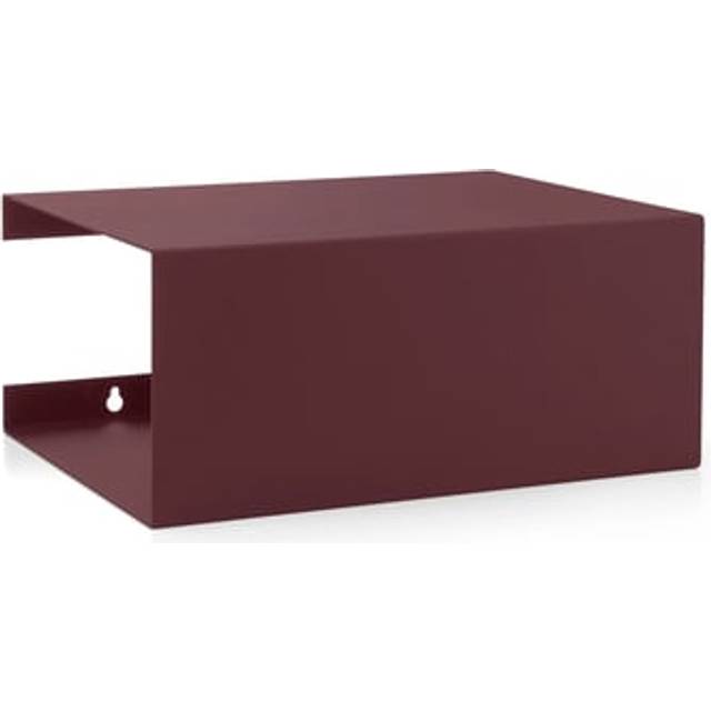 ReCollector - Box Shelf  - Hylla - Maroon Red - 35 cm x 25cm x 15cm x 2mm