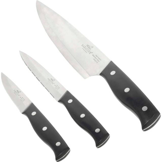 Lion Sabatier -  International Austral Knivsæt 3 dele Stål/Sort