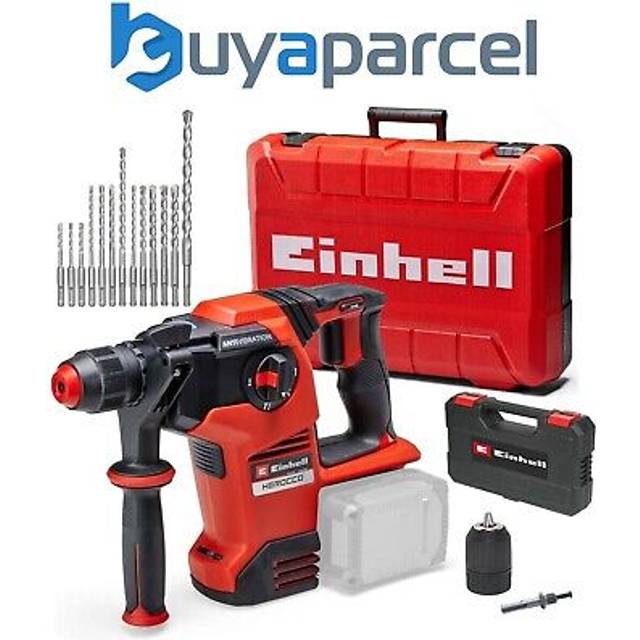 Herocco 36/28 Twin pxc 18v / 36V sds+ Plus Hammer Drill + 12PC kwb Set + - Einhell