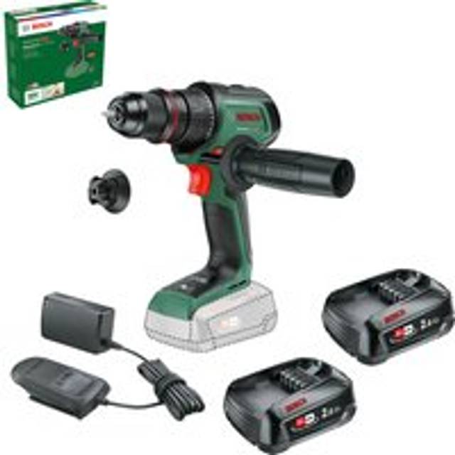 Bosch ADVANCEDDRILL 18V-80 P4A 18v Cordless Drill Driver 2 x 2ah Li-ion Battery Charger No Case