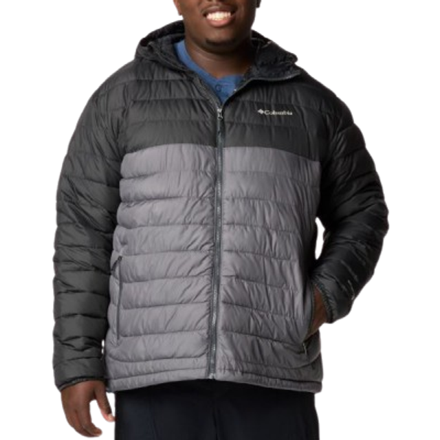 Columbia Men&#39;s Powder Lite  II Hooded Jacket - Big- - Grey (4X)