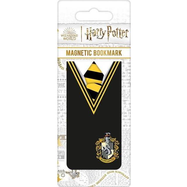 Harry Potter Hufflepuff Uniform Magnetic Bookmark - Black/yellow - one size