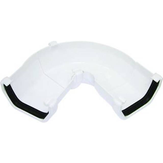 FloPlast Square Gutter Adjustable Angle - 50 to 156 Degree x 114mm White