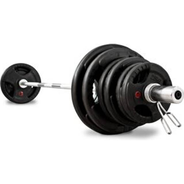 bodymax 95kg Rubber Radial Weight Kit with 6ft Bar