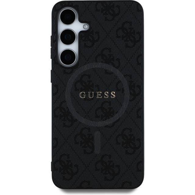 Samsung Galaxy S25 Guess 4G färgat ring skal - MagSafe-kompatibelt - Svart