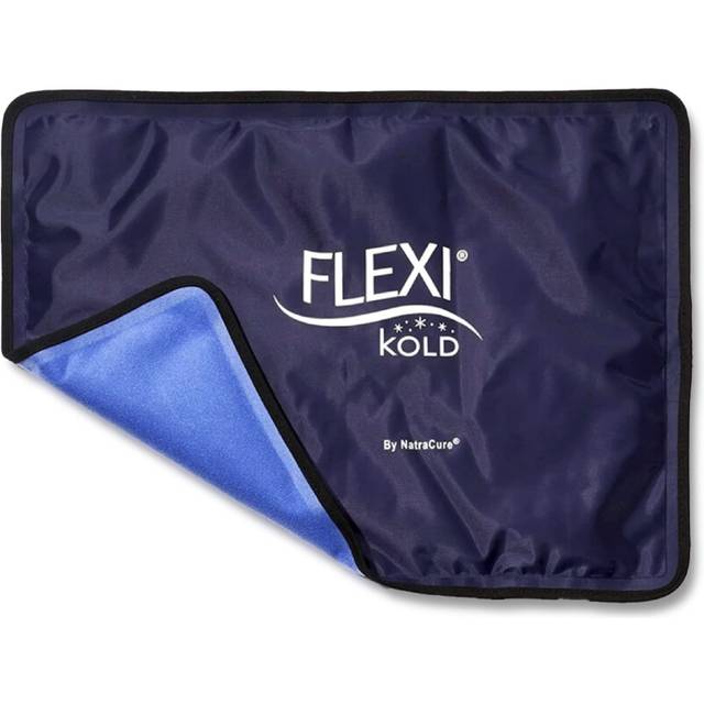 FlexiKold Reusable Gel Large Ice Pack with Straps  Cold Compress Gel Cold Pack for Injuries  Flexible Medical Ice Wrap for Bac