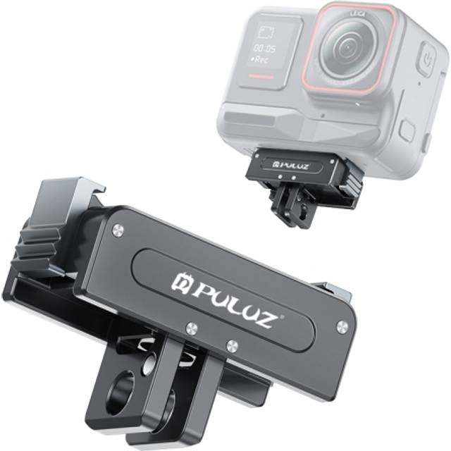 For DJI Osmo Action 5 Pro / 4 / 3 / Osmo 360 PULUZ Magnetic Quick Release Metal Base (Black)