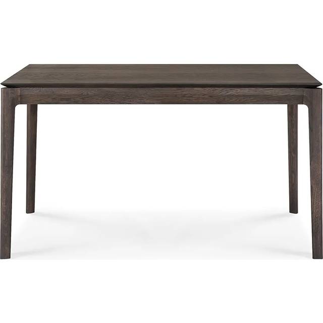 Ethnicraft - Table à rallonge Bok - Marron - Chêne massif teinté - Designer Alain van Havre