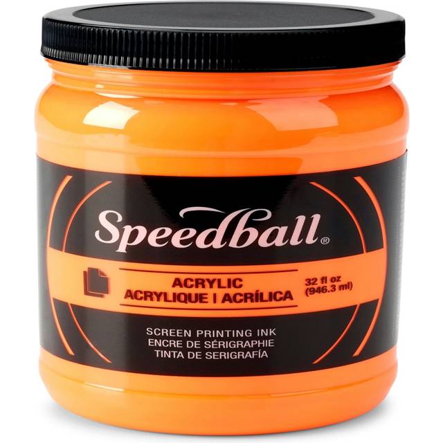 Speedball Orange Fluorescent Acrylic Screen Printing Ink 946.3ml