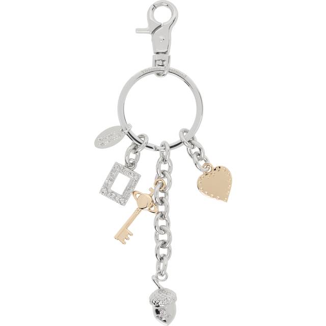 Vivienne Westwood Silver & Gold Multi Charm Keychain - P404 Silver - UNI