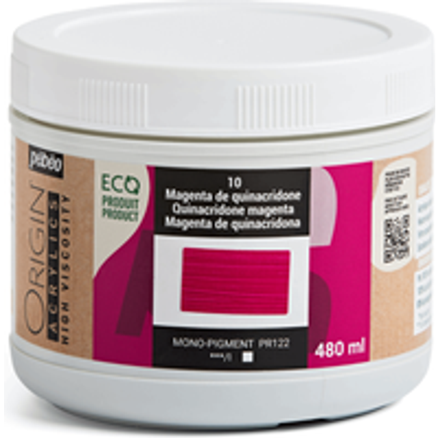 Pebeo Origin Acrylics 480 ml Quinacridone Magenta - Red