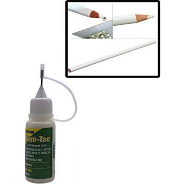 World of Sparkles Gem-Tac Glue Applying Crystal Rhinestone Diamante Diamond Arts & Crafts Projects Fashion Accessories Jewelry Making DIY 10ml with 1