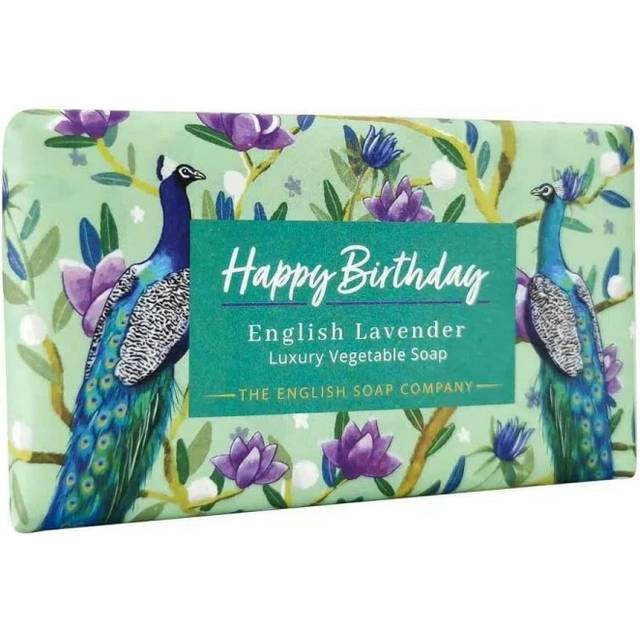The English Soap Company Happy Birthday English Lavender Scented Soap Bar 190g