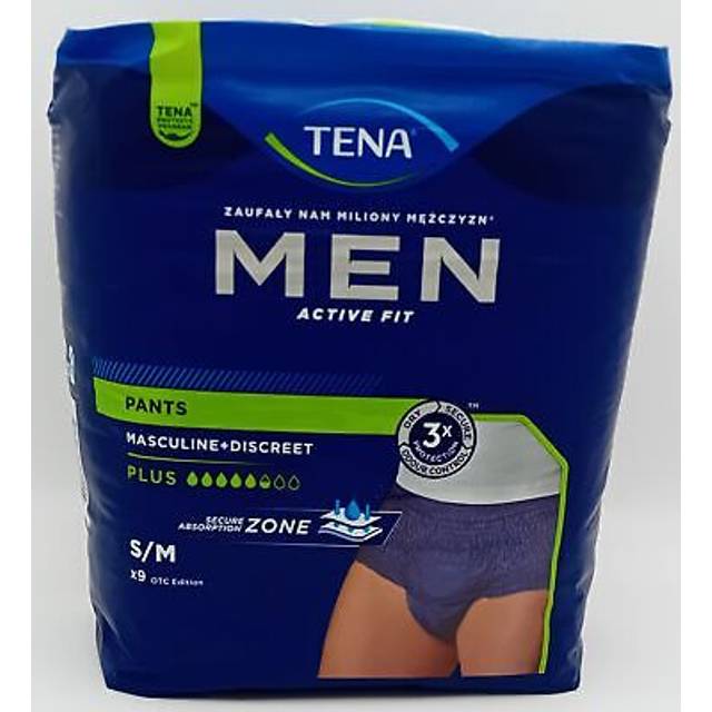 Tena men pants plus blue s/m otc edition (pack of 9) - comfortable & discreet pr