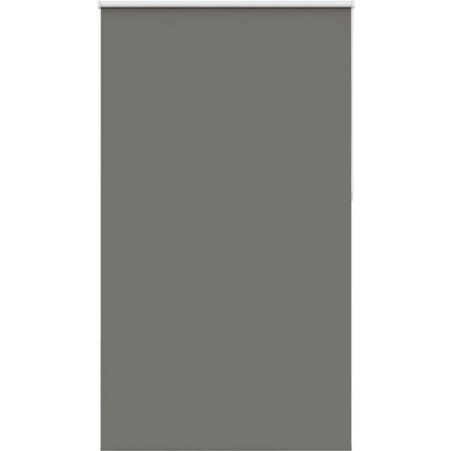 vidaXL Rullgardin mörkläggning grå 140x210 cm tyg bredd 136,6 cm