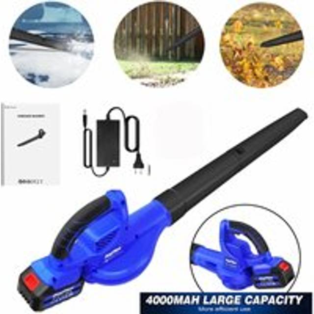 Dayplus - Leaf Blower Cordless Electric Garden Patio 4000W with 4.0Ah Battery & Charger