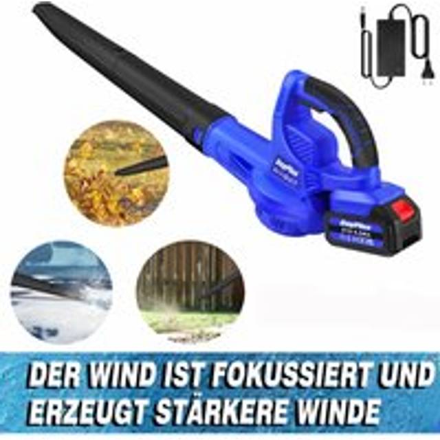 Dayplus - Cordless 2-Speed 21V Garden Snow Dust Leaf Blower 220CFM with Battery & Charger
