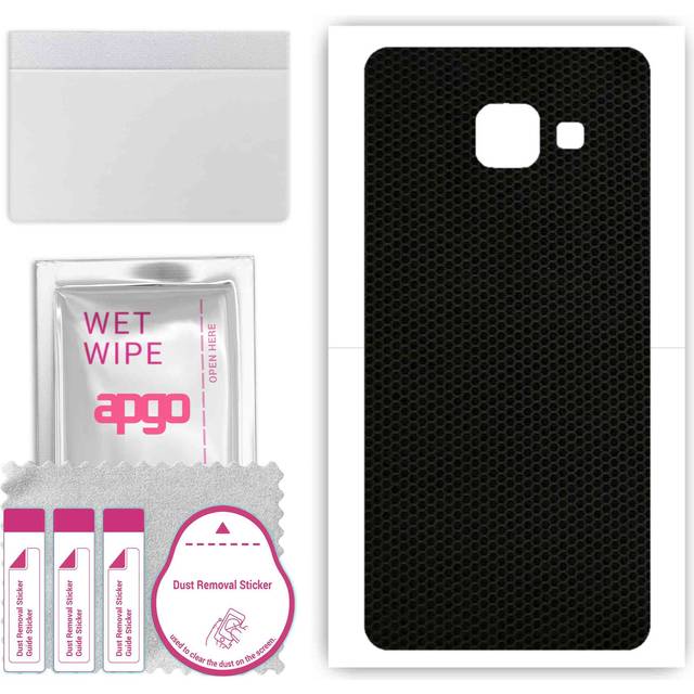 apgo Protective Skin Sticker for the back compatible with Samsung Galaxy A3 2016 A310F, Wrap Film, Foil, Vinyl - Pattern Matrix