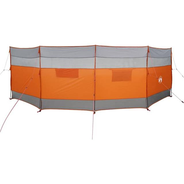 vidaXL Camping Windbreak Grey and Orange 510x153 cm Waterproof