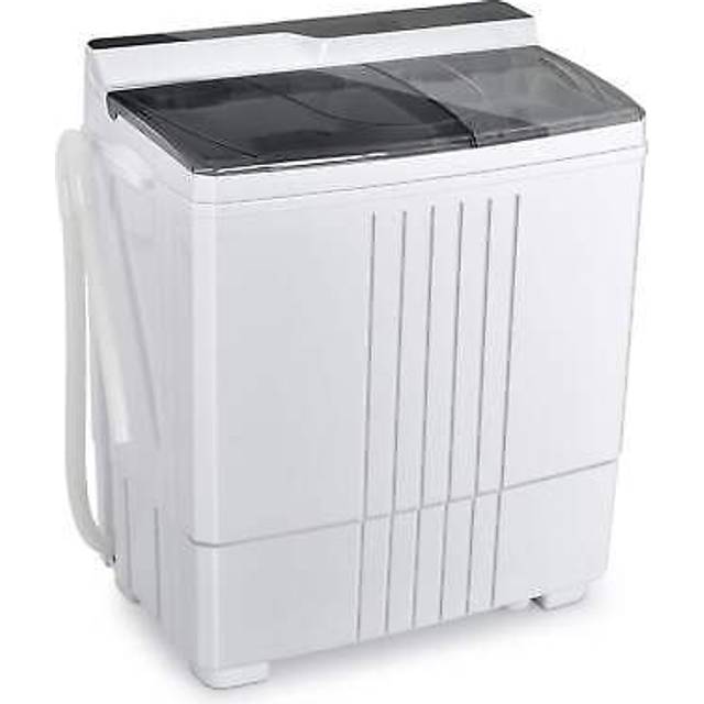 Twin Tub Washing Machine Portable Laundry Washer Machine 4.5KG Washer + 1.5KG Dry - Grey - One Size