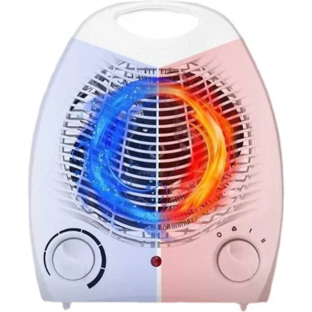 Indoor Electric Space Heater Fan - 1000W/2000W Adjustable Thermostat Ceramic Heater