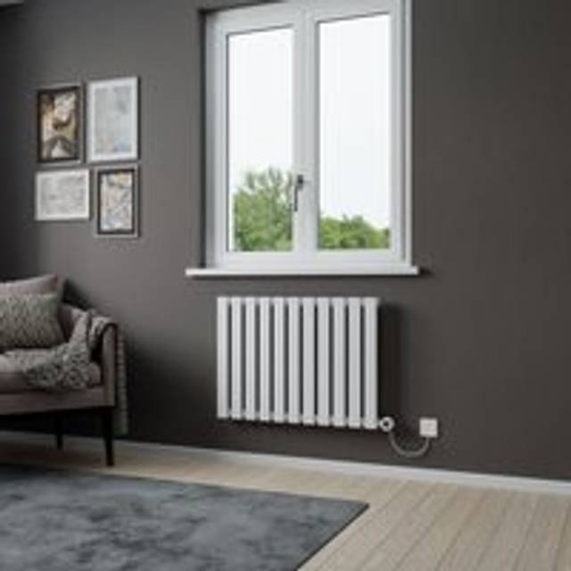 Lola Electric Designer Panel Radiator - White - 600mm x 828mm