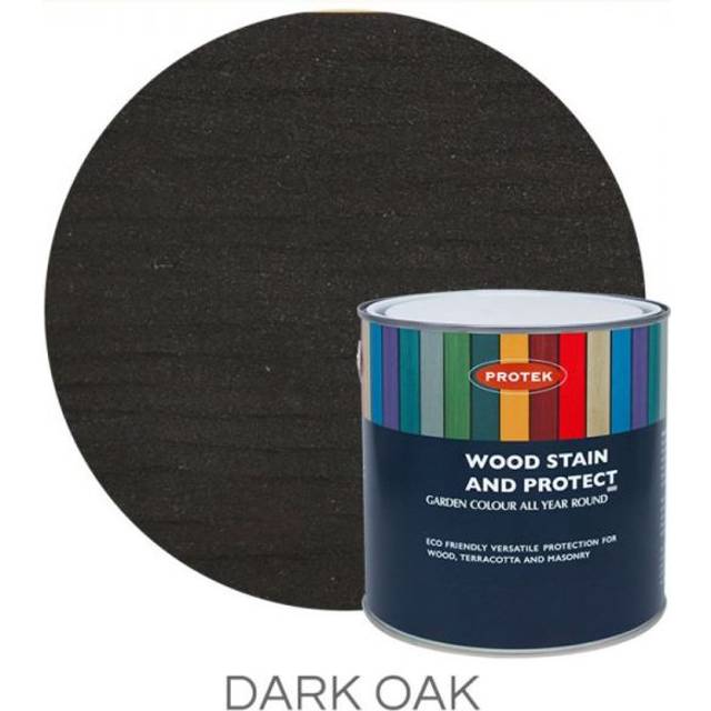 Protek Wood Stain & Protector - Dark Oak 25 Litre - Brown