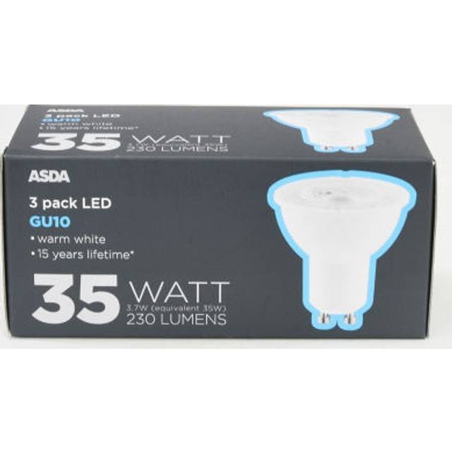 ASDA LED GU10 35W Spotlight Lightbulb