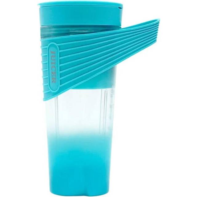 Mini Juicer Blue 460 Millilitre Wireless Blender With Straw Rechargeable Electric Mixer Juicers