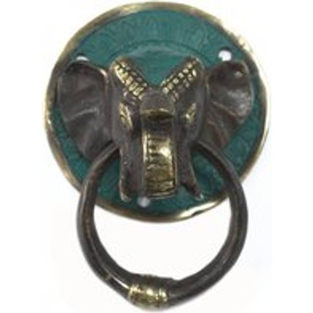 Brass Door Knocker - Elephants Head